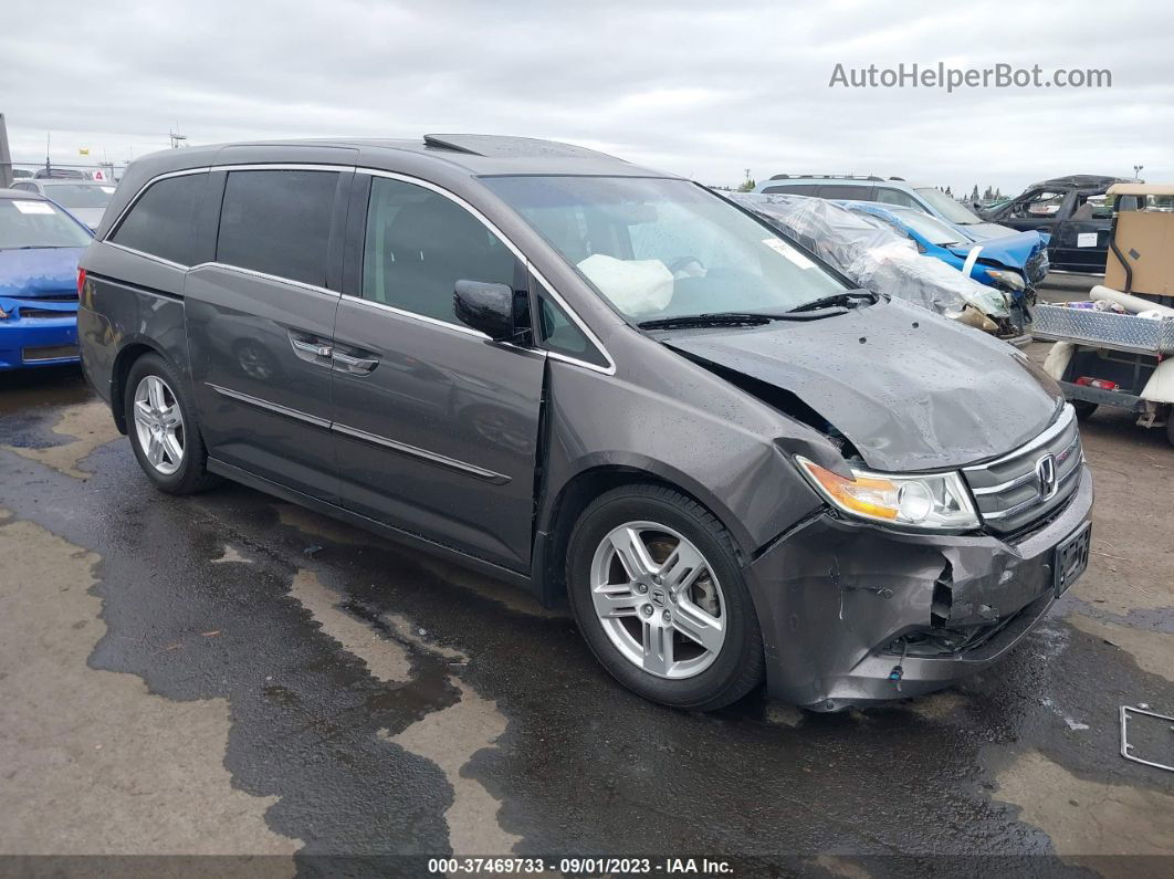 2013 Honda Odyssey Touring Gray vin: 5FNRL5H90DB027897