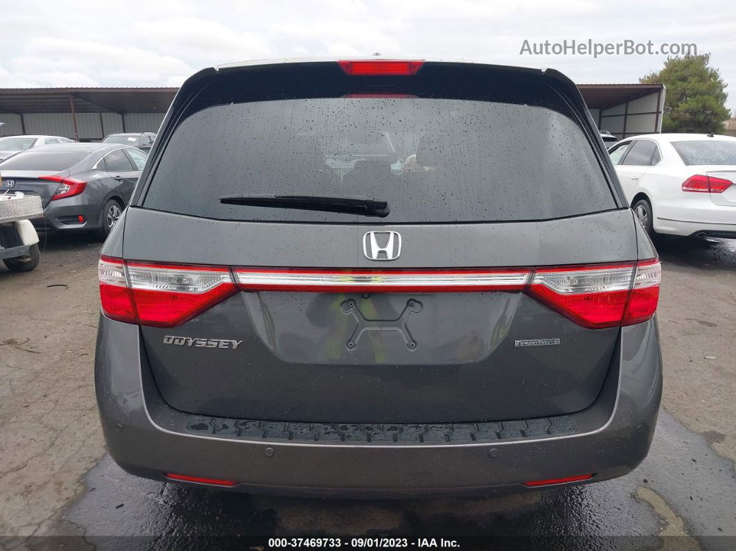 2013 Honda Odyssey Touring Gray vin: 5FNRL5H90DB027897