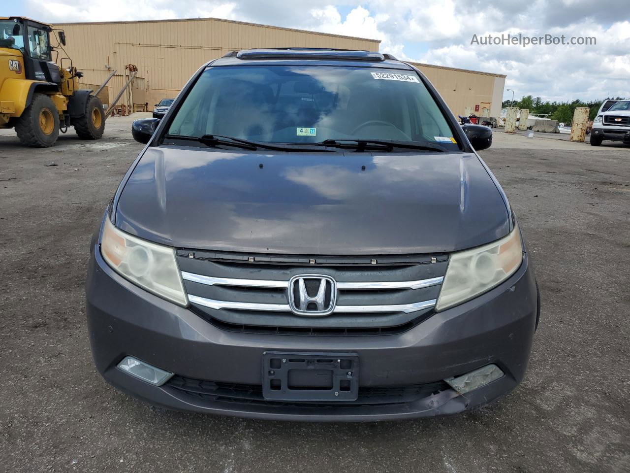 2013 Honda Odyssey Touring Gray vin: 5FNRL5H90DB066988