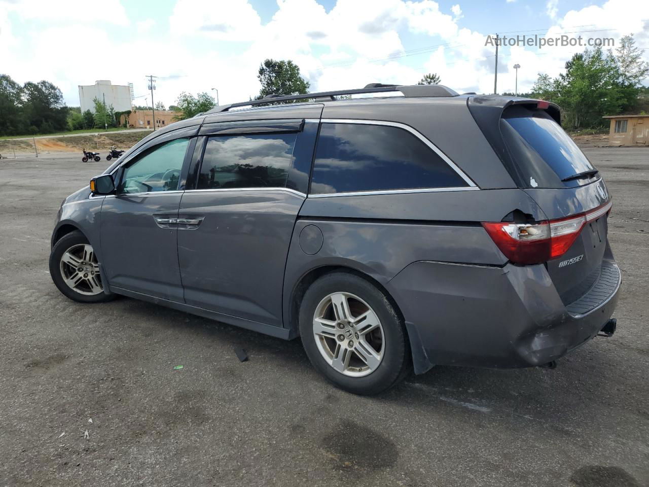 2013 Honda Odyssey Touring Gray vin: 5FNRL5H90DB066988