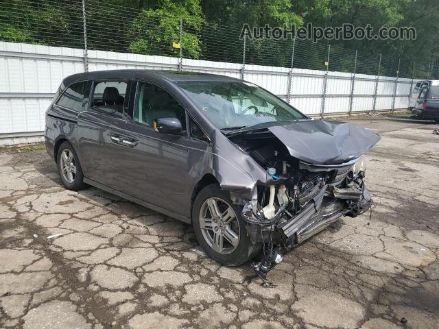 2013 Honda Odyssey Touring Gray vin: 5FNRL5H91DB003074