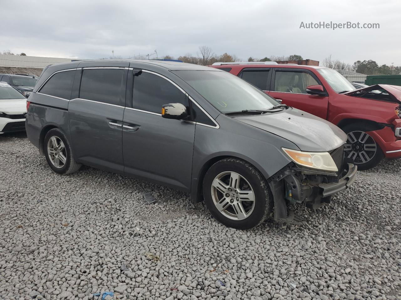 2013 Honda Odyssey Touring Charcoal vin: 5FNRL5H91DB069463