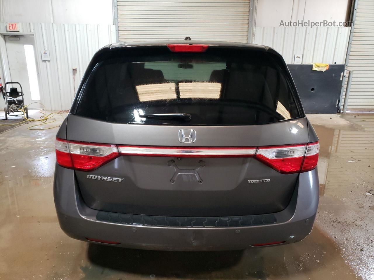 2013 Honda Odyssey Touring Gray vin: 5FNRL5H92DB050162