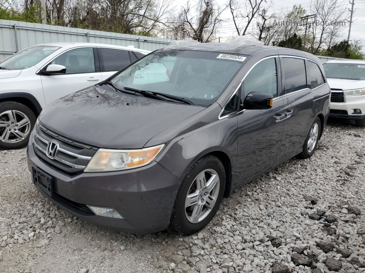 2013 Honda Odyssey Touring Gray vin: 5FNRL5H93DB017218