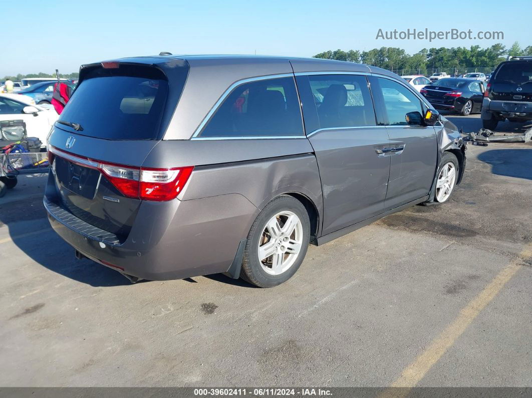 2013 Honda Odyssey Touring/touring Elite Gray vin: 5FNRL5H93DB046590