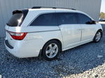 2013 Honda Odyssey Touring White vin: 5FNRL5H94DB007796