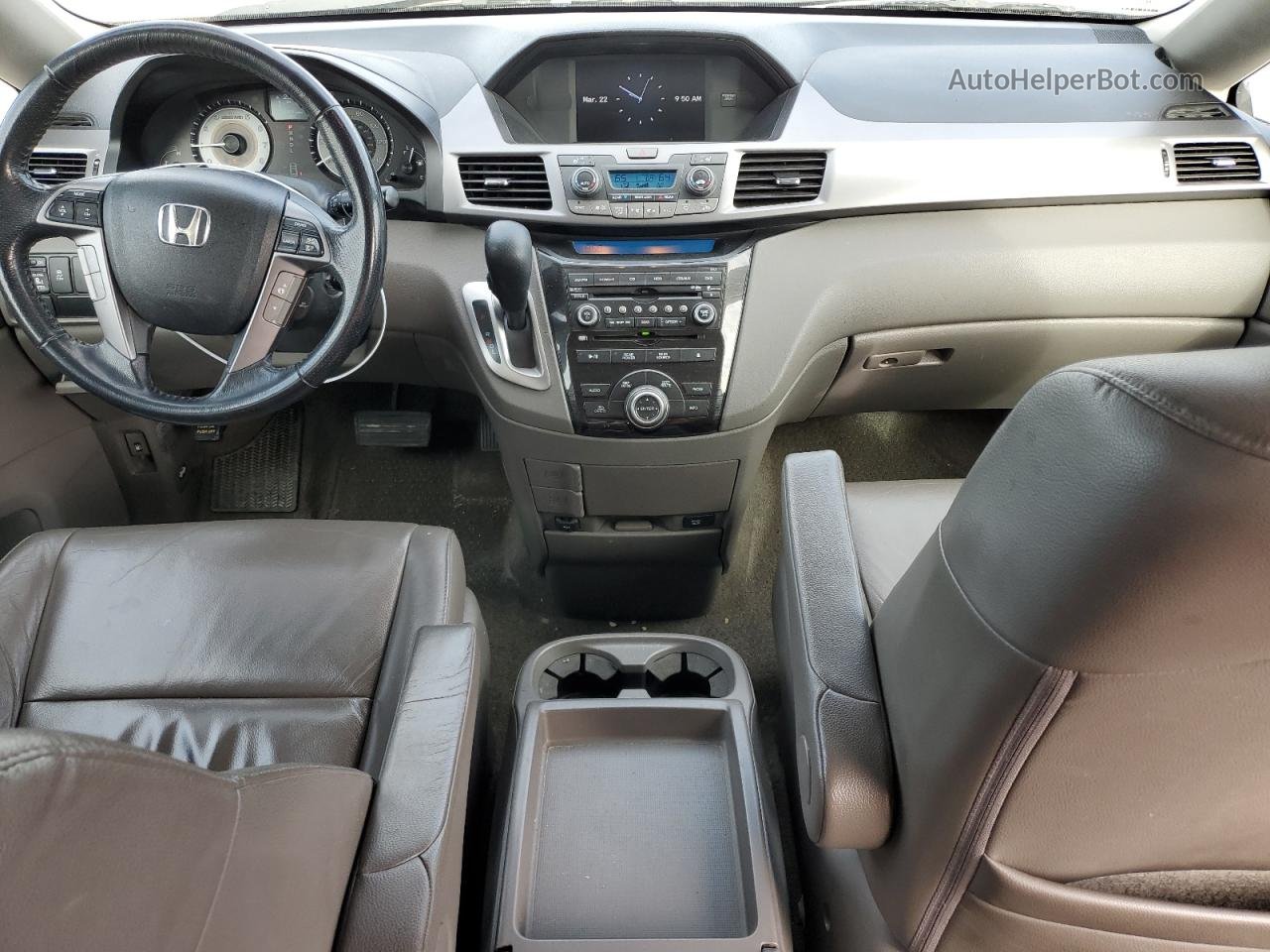 2013 Honda Odyssey Touring Gray vin: 5FNRL5H94DB036506