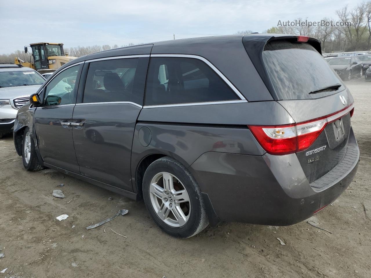 2013 Honda Odyssey Touring Gray vin: 5FNRL5H94DB036506