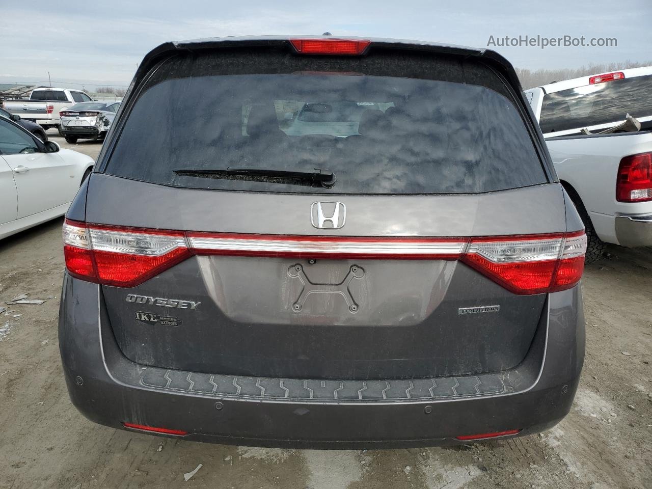 2013 Honda Odyssey Touring Gray vin: 5FNRL5H94DB036506