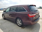 2013 Honda Odyssey Touring Burgundy vin: 5FNRL5H94DB083602