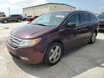 2013 Honda Odyssey Touring Burgundy vin: 5FNRL5H94DB083602