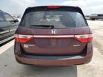 2013 Honda Odyssey Touring Burgundy vin: 5FNRL5H94DB083602