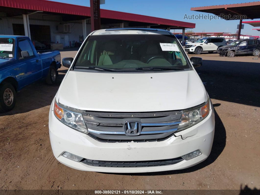 2013 Honda Odyssey Touring/touring Elite Белый vin: 5FNRL5H95DB002820