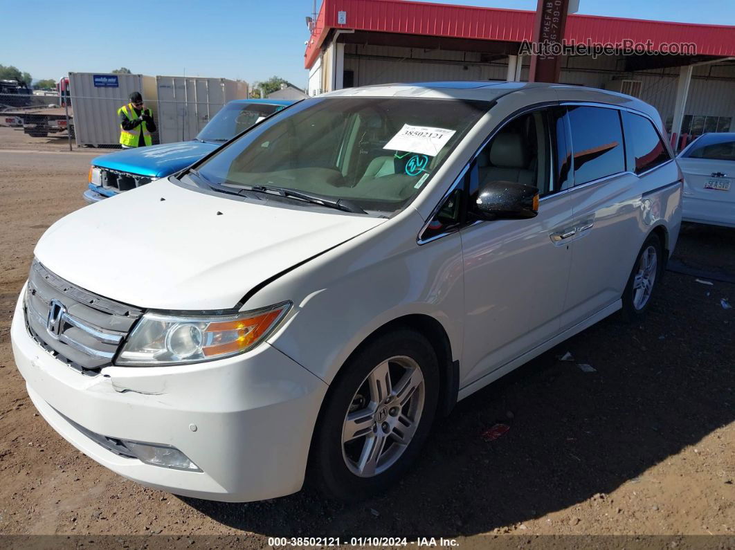 2013 Honda Odyssey Touring/touring Elite White vin: 5FNRL5H95DB002820