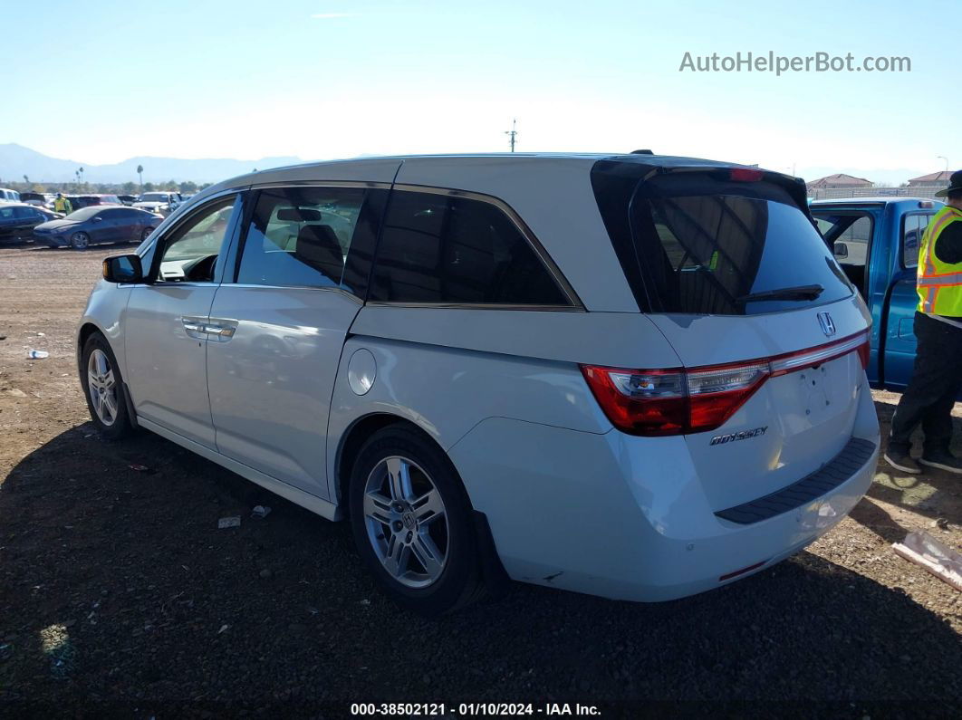 2013 Honda Odyssey Touring/touring Elite White vin: 5FNRL5H95DB002820