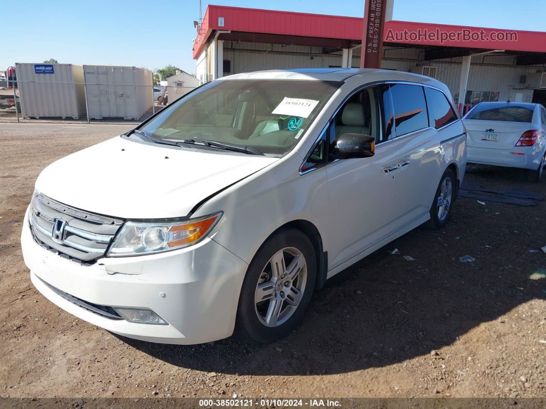 2013 Honda Odyssey Touring/touring Elite White vin: 5FNRL5H95DB002820