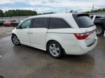2013 Honda Odyssey Touring White vin: 5FNRL5H95DB062452