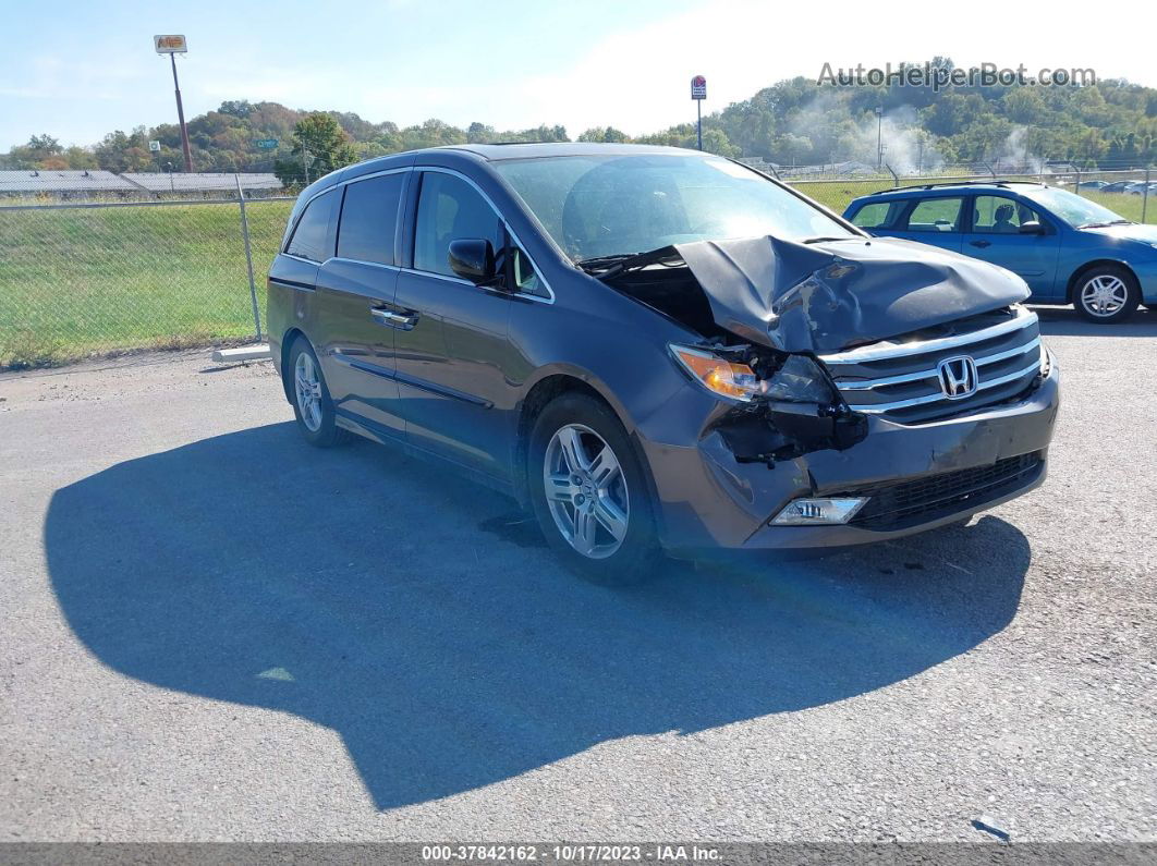 2013 Honda Odyssey Touring/touring Elite Gray vin: 5FNRL5H97DB046415