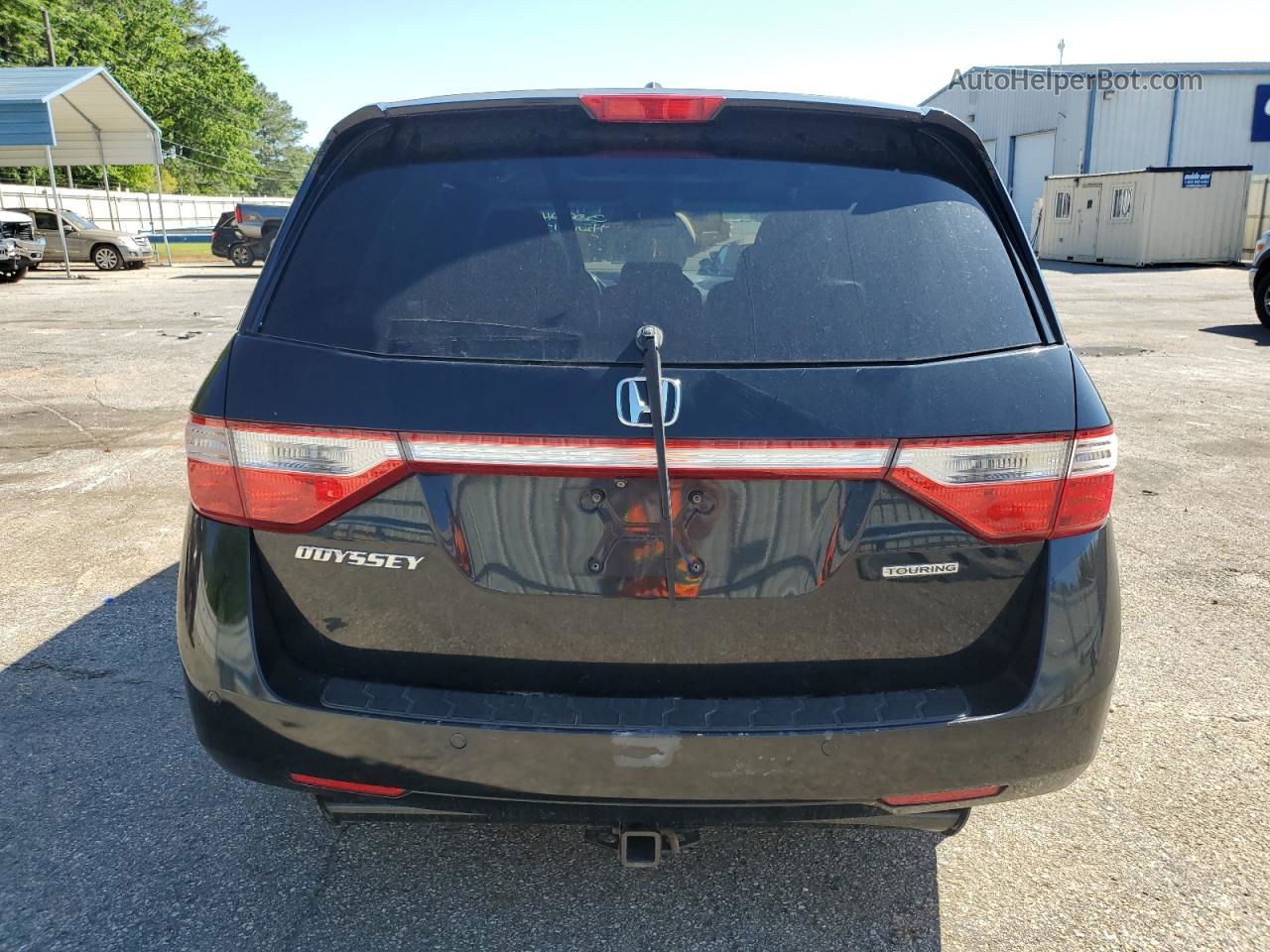 2013 Honda Odyssey Touring Black vin: 5FNRL5H97DB073694