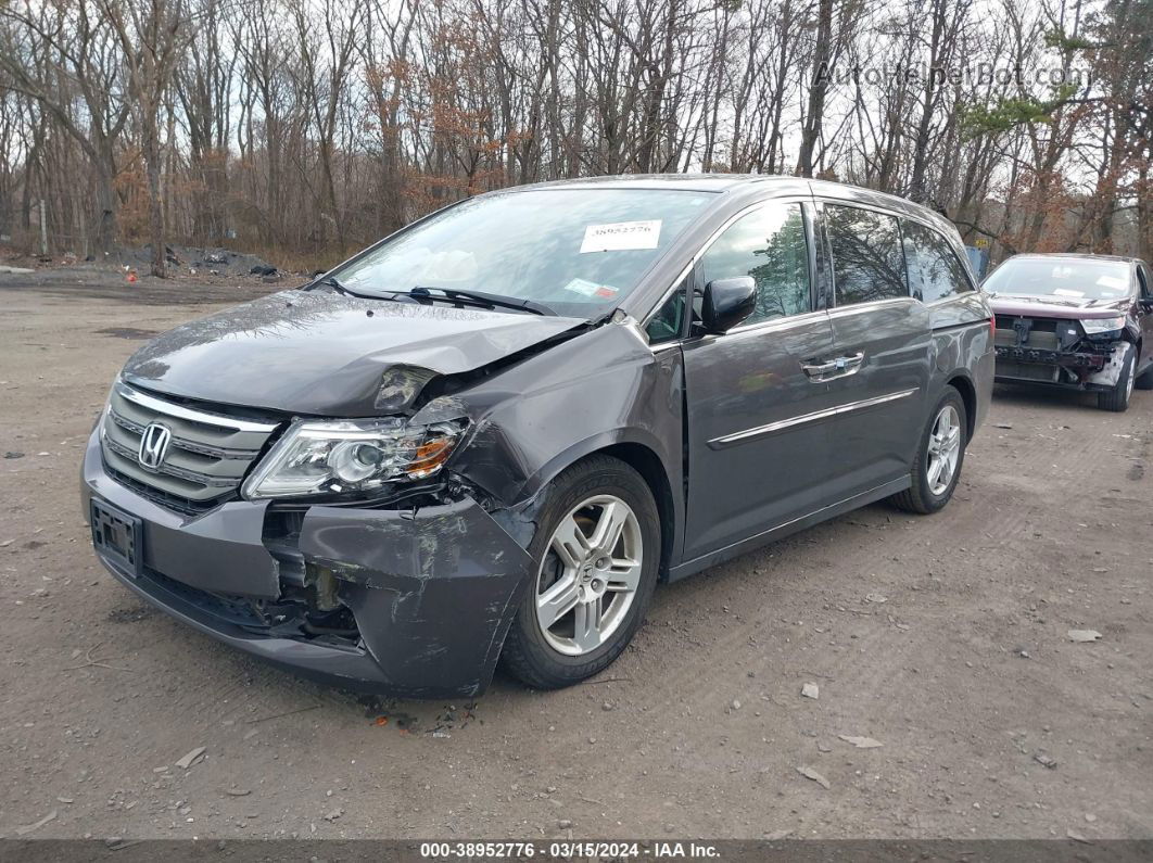 2013 Honda Odyssey Touring/touring Elite Gray vin: 5FNRL5H98DB028697