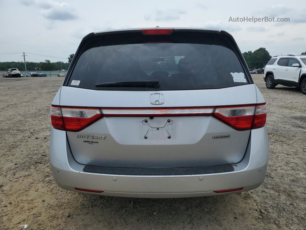 2013 Honda Odyssey Touring Серебряный vin: 5FNRL5H98DB057147