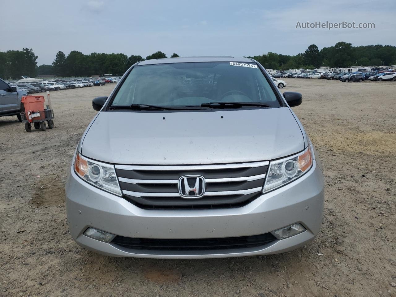 2013 Honda Odyssey Touring Silver vin: 5FNRL5H98DB057147