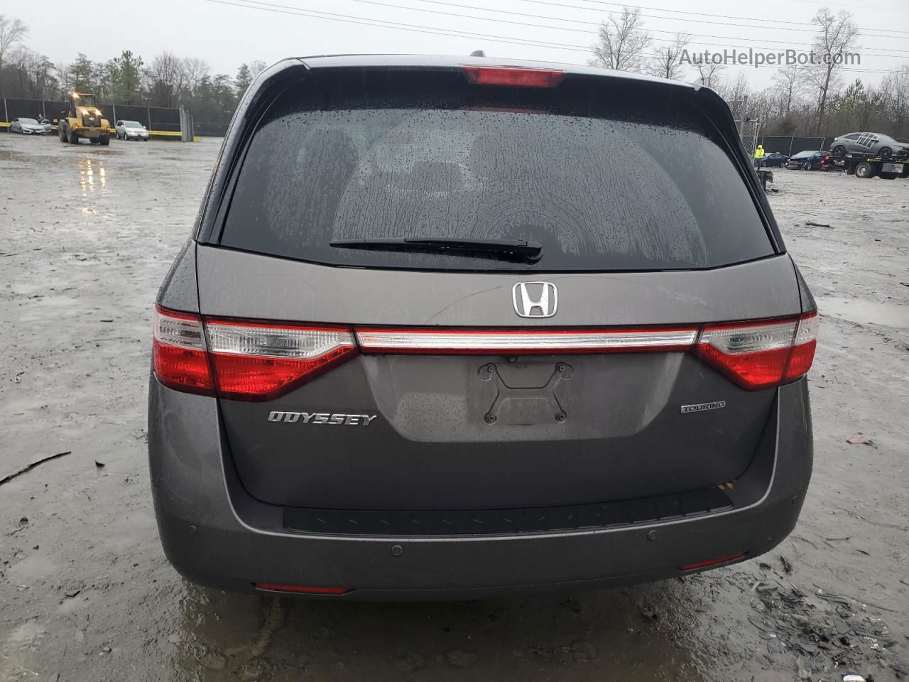 2013 Honda Odyssey Touring Gray vin: 5FNRL5H99DB007728