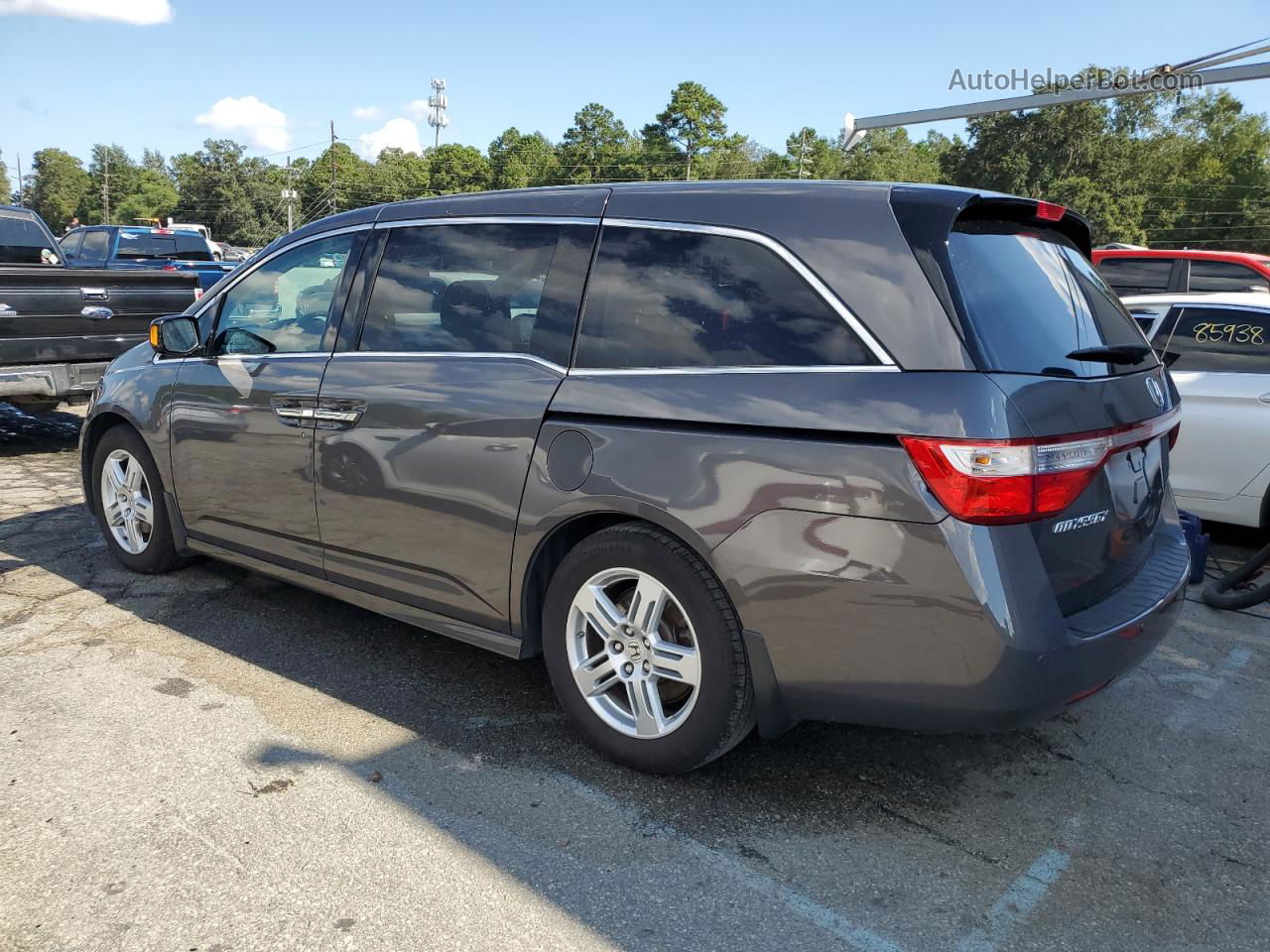 2013 Honda Odyssey Touring Gray vin: 5FNRL5H99DB013271