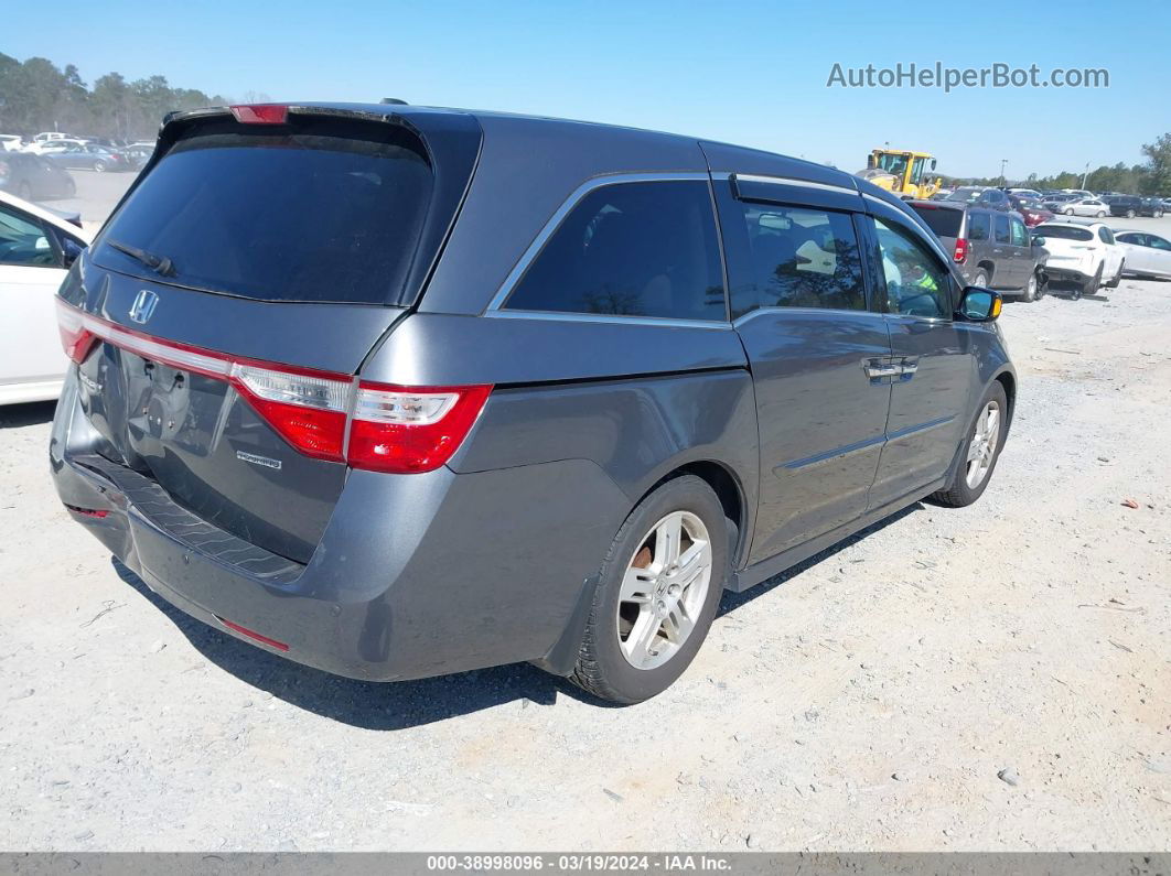 2013 Honda Odyssey Touring/touring Elite Gray vin: 5FNRL5H99DB030040