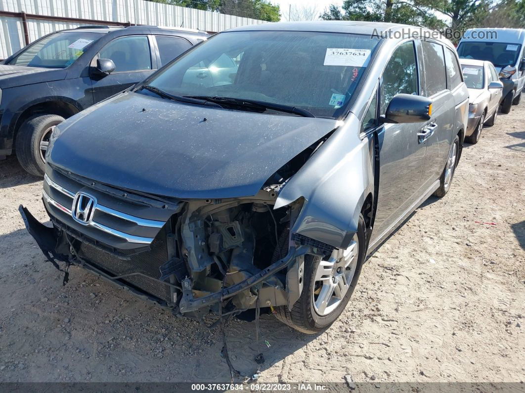 2013 Honda Odyssey Touring Gray vin: 5FNRL5H99DB036193