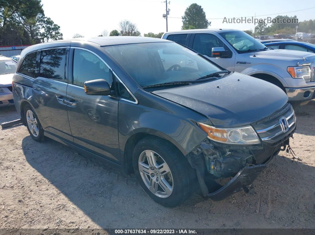 2013 Honda Odyssey Touring Gray vin: 5FNRL5H99DB036193