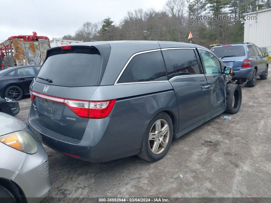 2013 Honda Odyssey Touring/touring Elite Gray vin: 5FNRL5H99DB041667