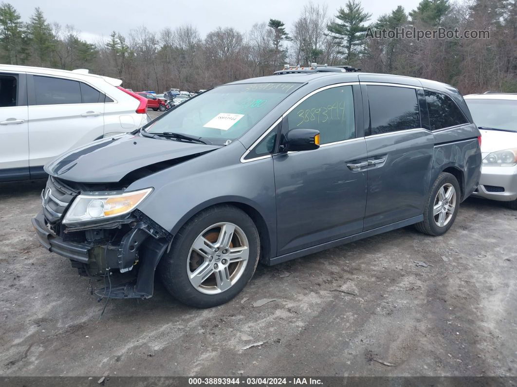 2013 Honda Odyssey Touring/touring Elite Gray vin: 5FNRL5H99DB041667