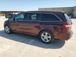 2013 Honda Odyssey Touring Burgundy vin: 5FNRL5H9XDB054749