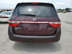 2013 Honda Odyssey Touring Burgundy vin: 5FNRL5H9XDB063161