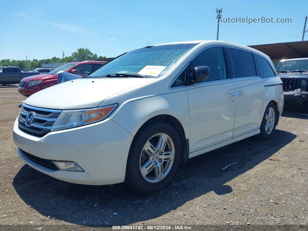 2013 Honda Odyssey Touring/touring Elite White vin: 5FNRL5H9XDB091185