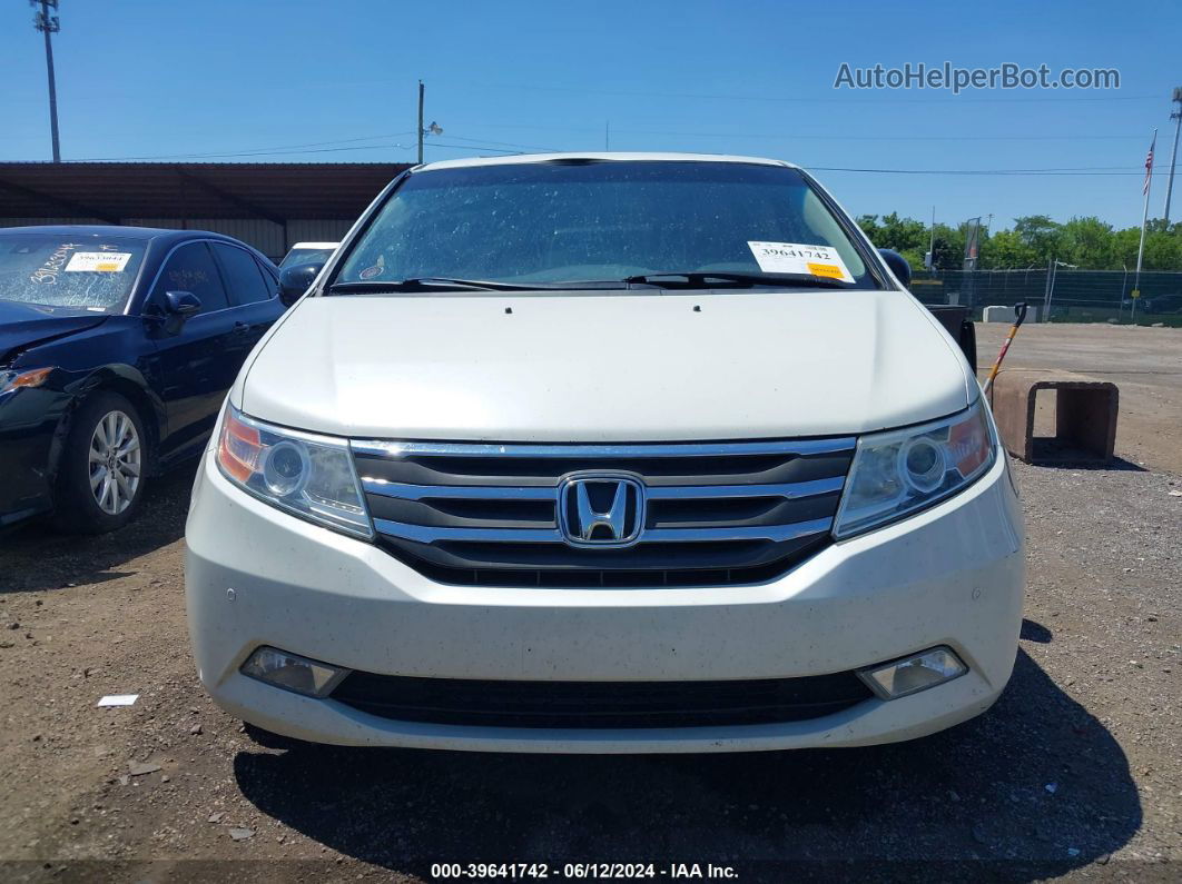 2013 Honda Odyssey Touring/touring Elite White vin: 5FNRL5H9XDB091185