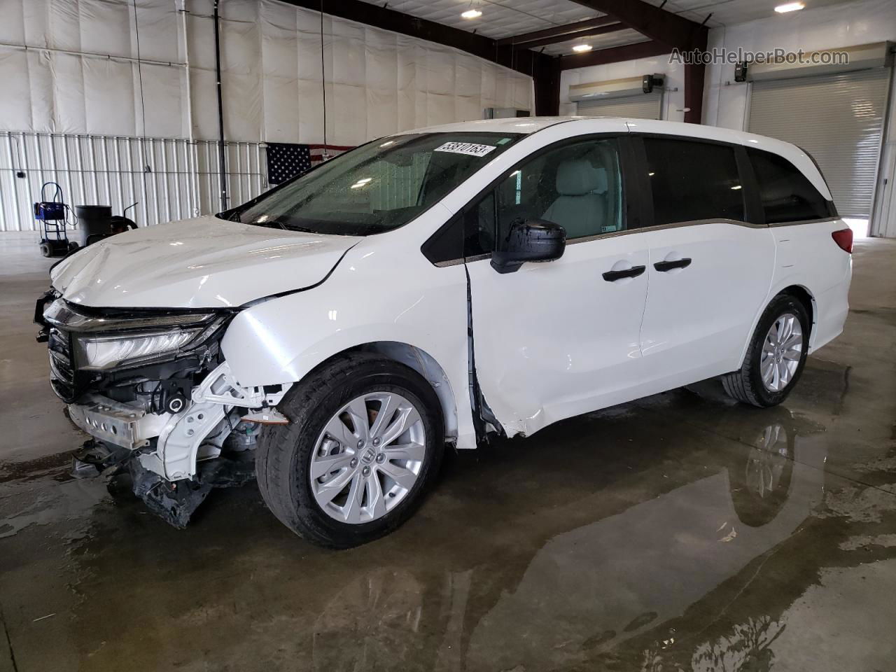 2021 Honda Odyssey Lx White vin: 5FNRL6H20MB003964