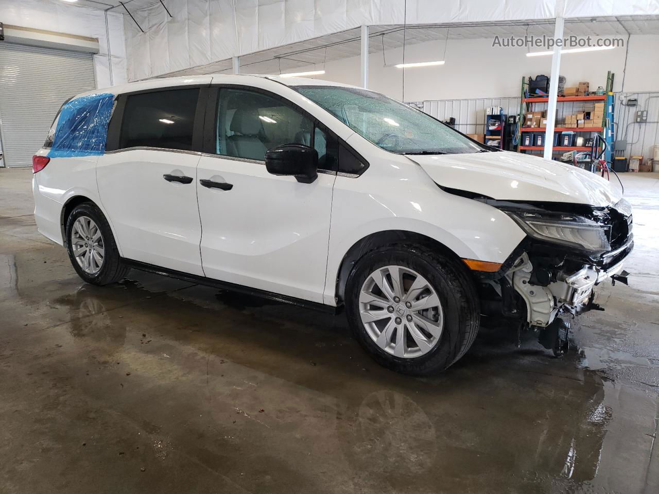 2021 Honda Odyssey Lx White vin: 5FNRL6H20MB003964