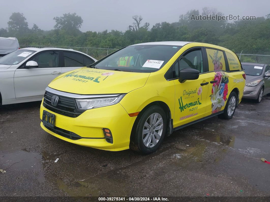 2021 Honda Odyssey Lx Yellow vin: 5FNRL6H20MB037290