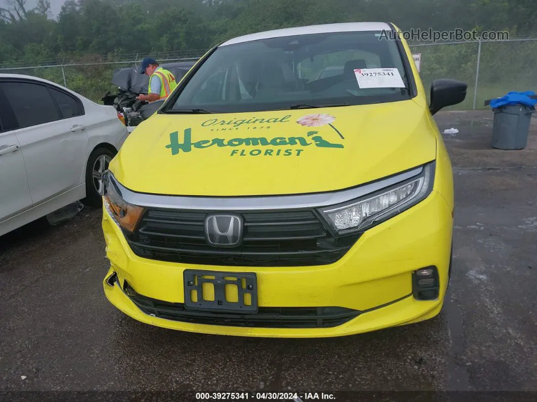 2021 Honda Odyssey Lx Yellow vin: 5FNRL6H20MB037290