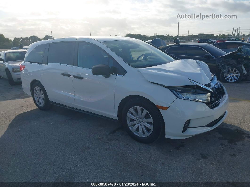 2021 Honda Odyssey Lx White vin: 5FNRL6H21MB044958