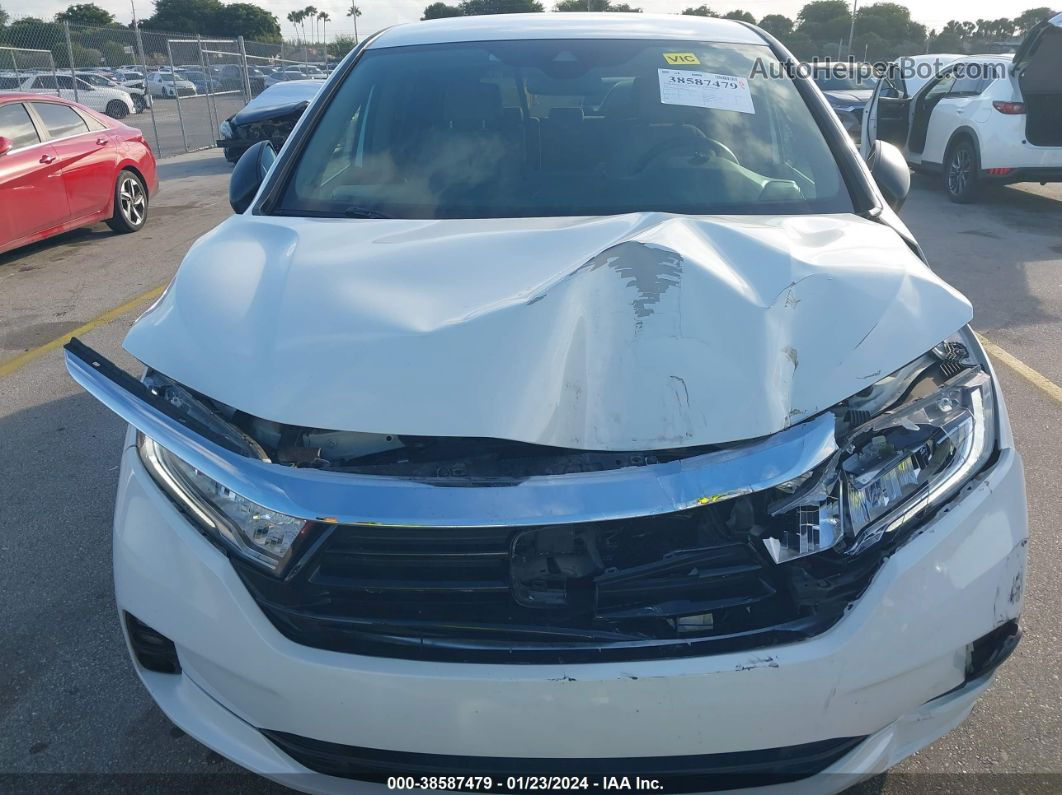 2021 Honda Odyssey Lx White vin: 5FNRL6H21MB044958