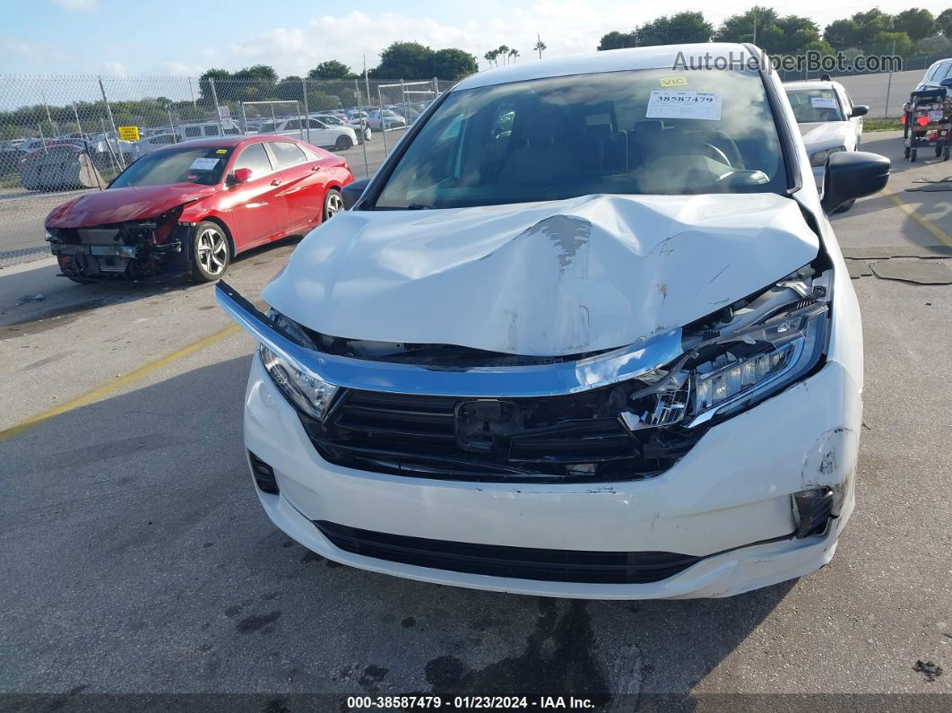 2021 Honda Odyssey Lx White vin: 5FNRL6H21MB044958