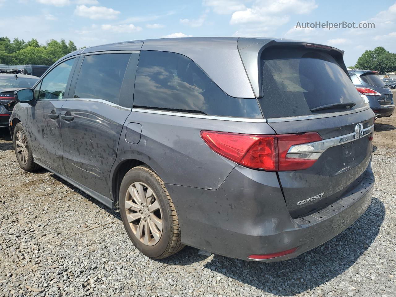 2019 Honda Odyssey Lx Gray vin: 5FNRL6H22KB037885