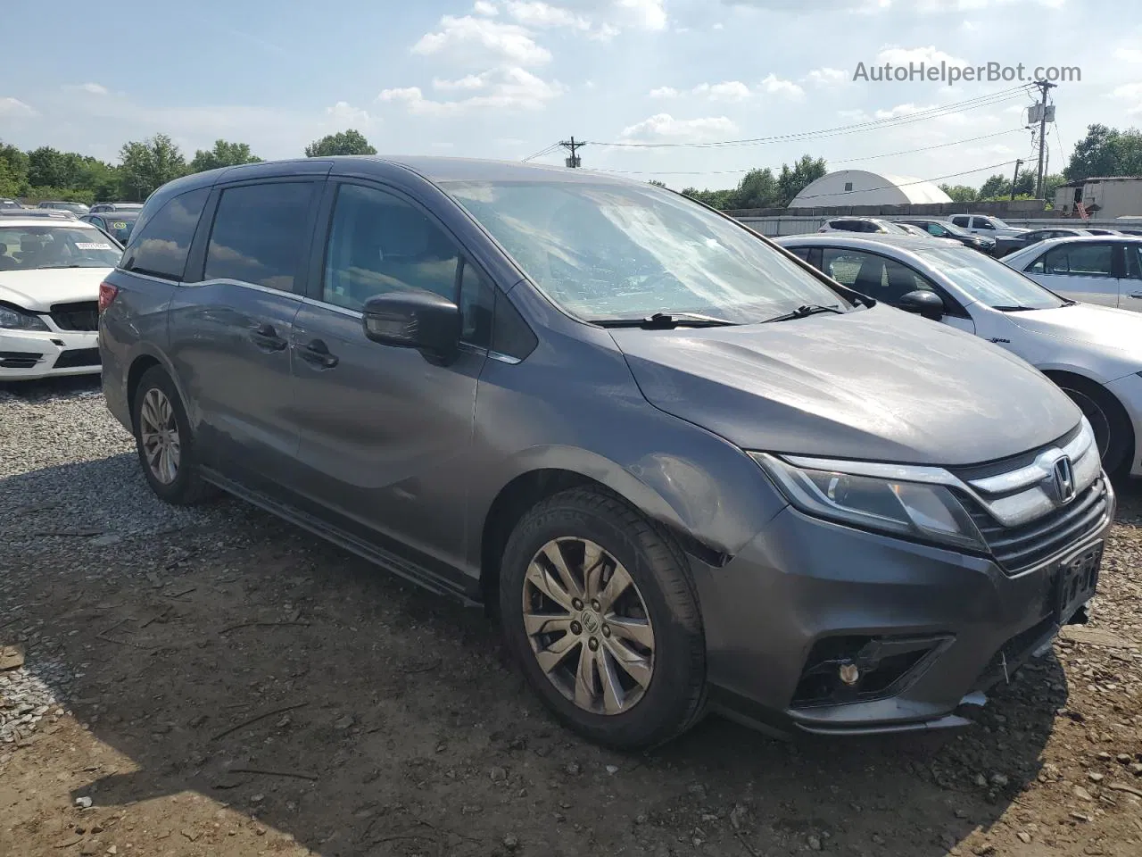 2019 Honda Odyssey Lx Gray vin: 5FNRL6H22KB037885