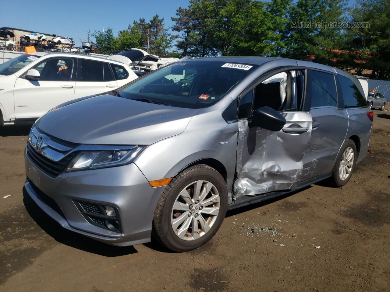 2019 Honda Odyssey Lx Silver vin: 5FNRL6H22KB103061