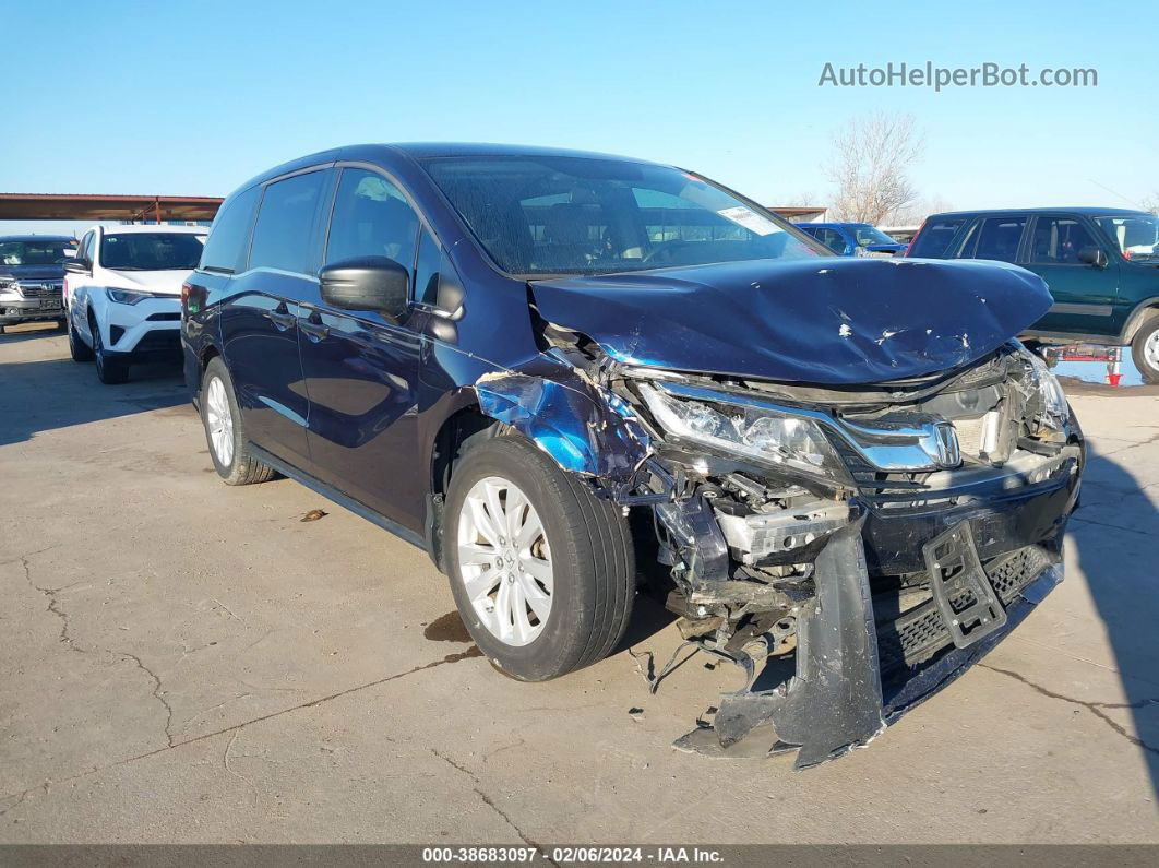 2019 Honda Odyssey Lx Blue vin: 5FNRL6H22KB122676