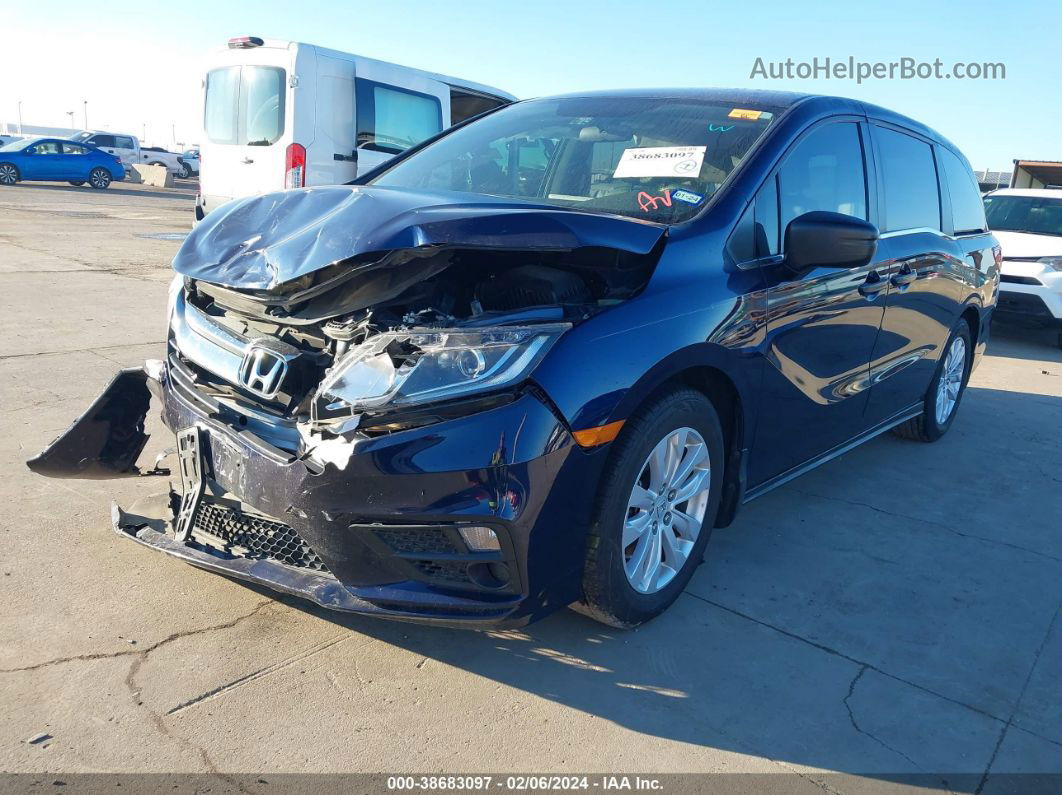 2019 Honda Odyssey Lx Blue vin: 5FNRL6H22KB122676