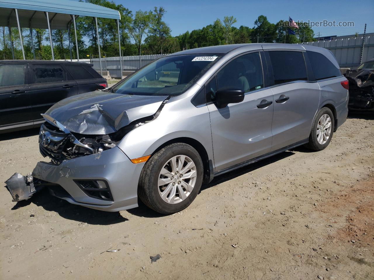 2019 Honda Odyssey Lx Silver vin: 5FNRL6H22KB136318